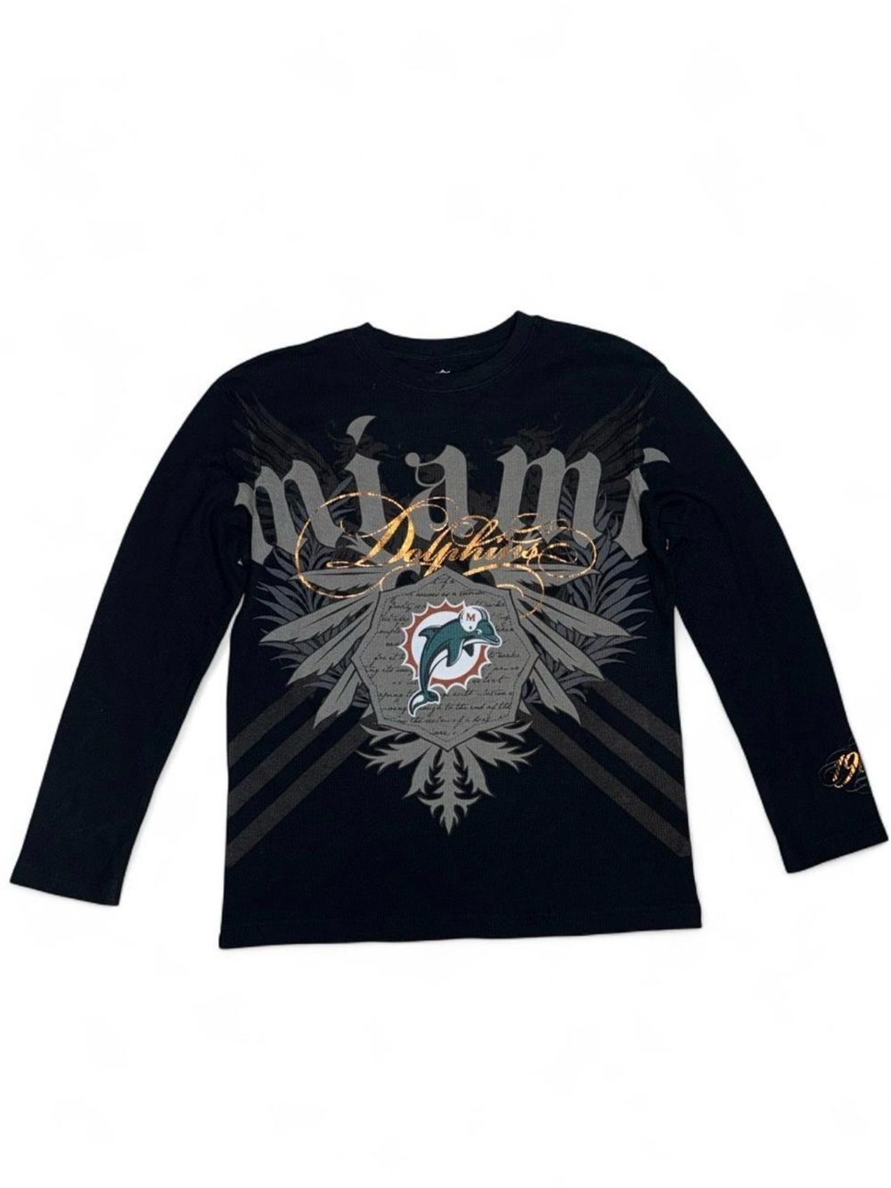 Y2K Miami Dolphins NFL Pro Line Black Thermal